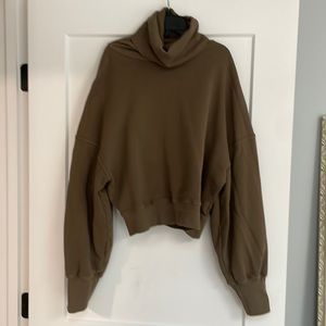 Agolde Crop turtleneck sweatshirt